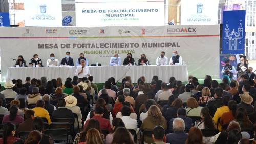Celebran Mesa de Fortalecimiento Municipal de la Región XV Calimaya